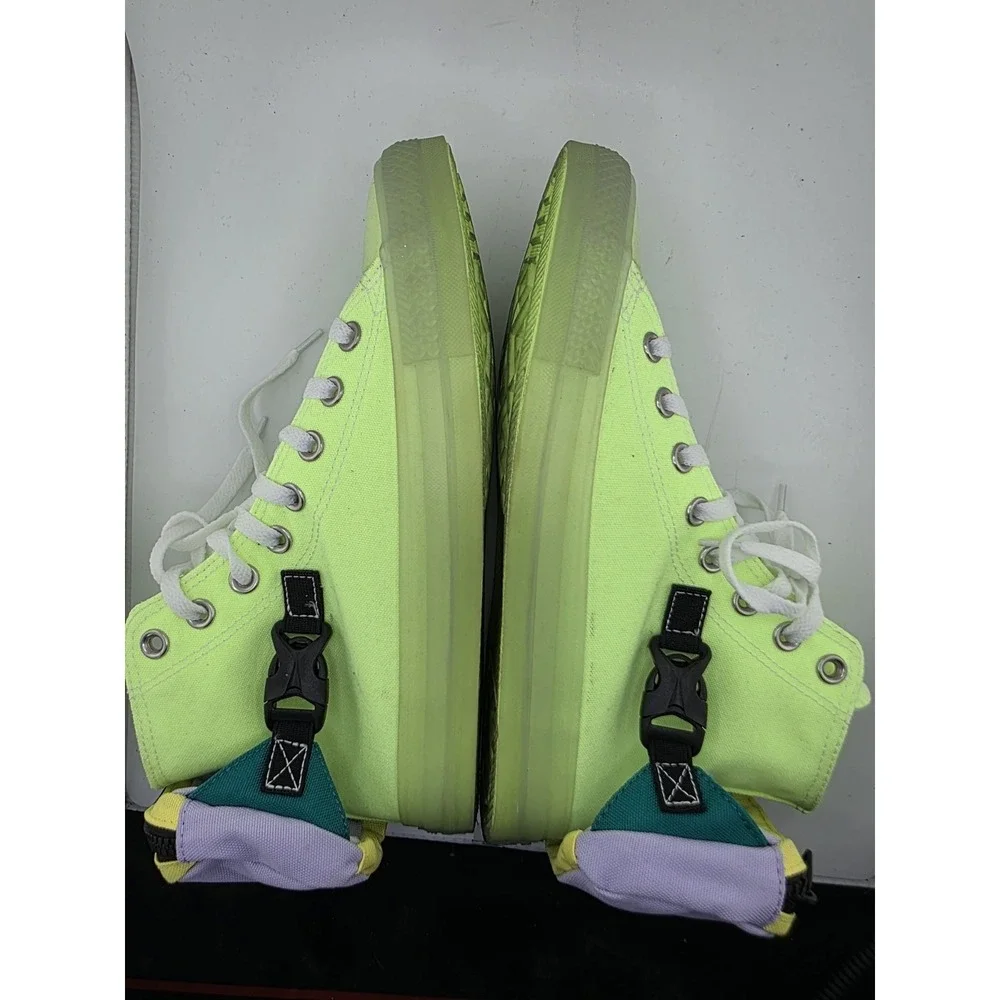 Converse Chuck Taylor All Star Buckle Up High Top Neon Jelly Green M7.5 W9.5